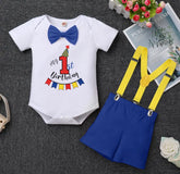 Boys First Birthday Costume  - Colourful Flags.